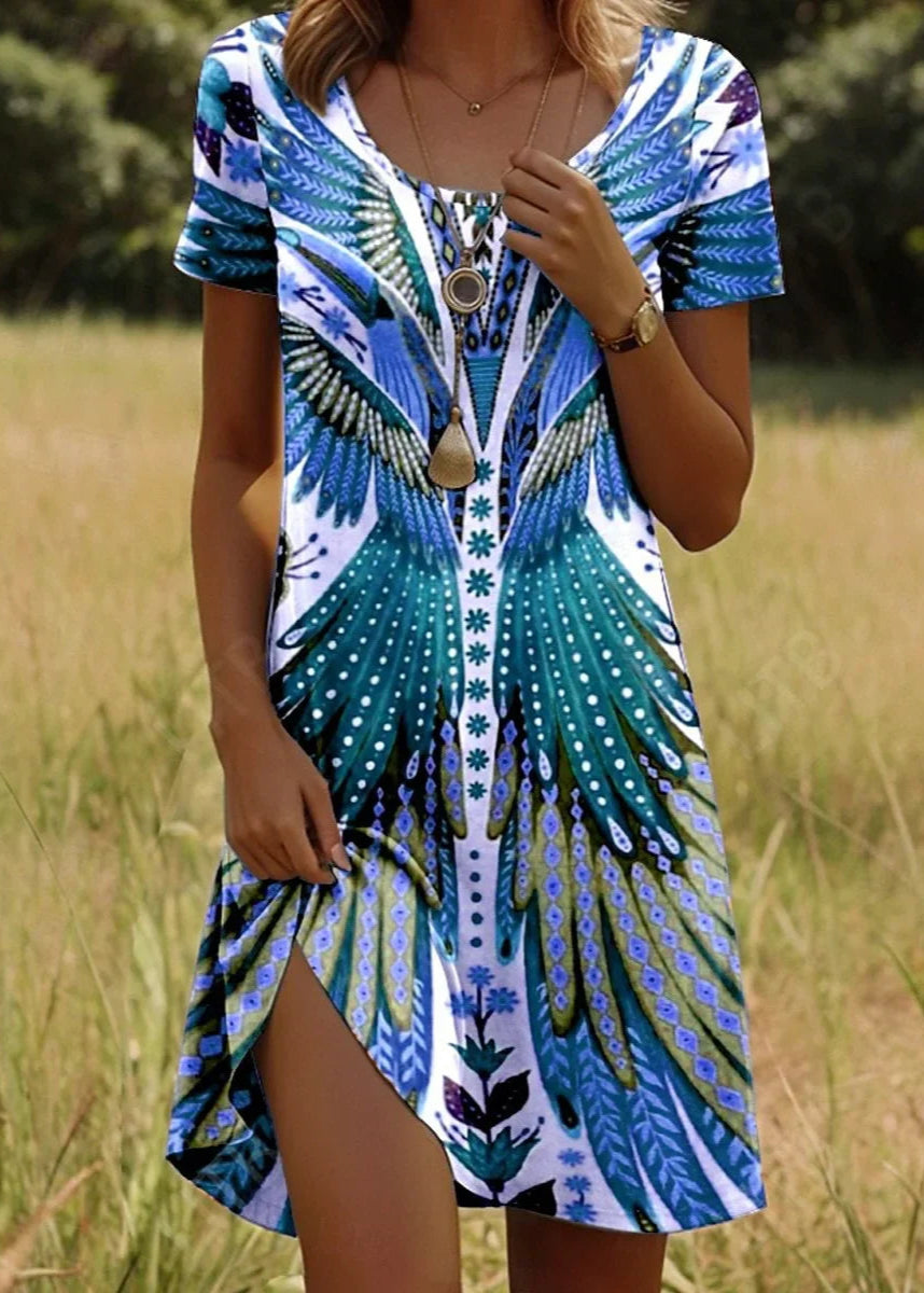 Margot | Robe Courte Imprimée Tendance