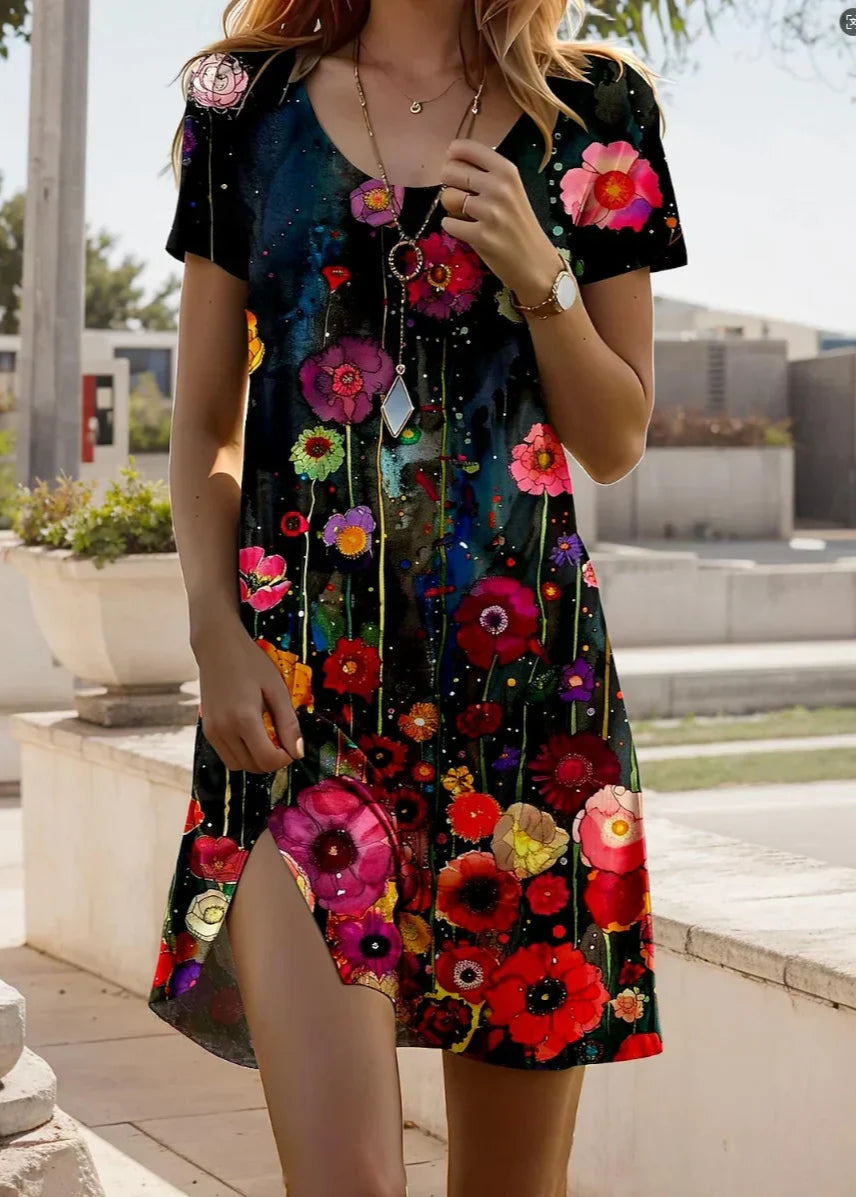 Margot | Robe Courte Imprimée Tendance