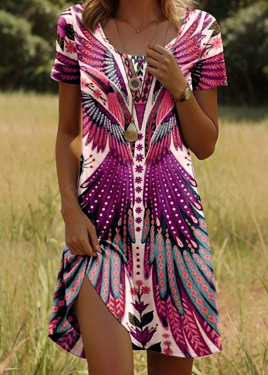 Margot | Robe Courte Imprimée Tendance