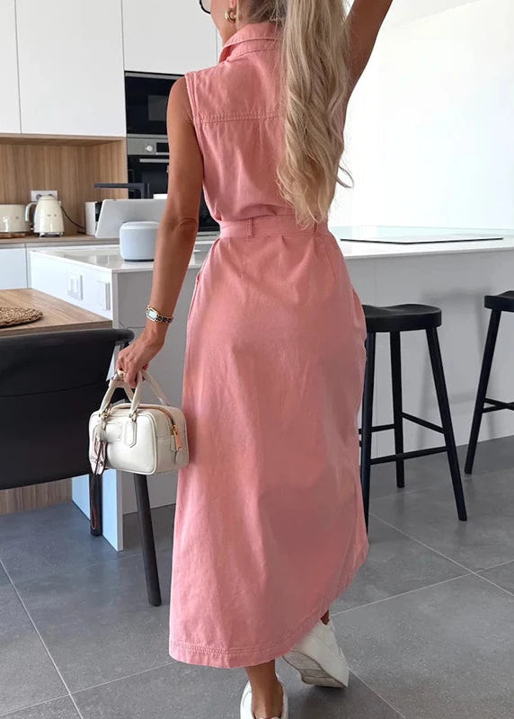 Nina | Robe maxi en denim