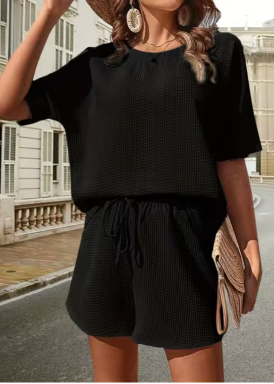 Nicole | Ensemble deux pièces léger à texture gaufrée