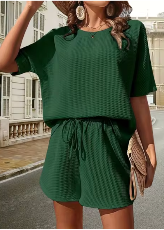 Nicole | Ensemble deux pièces léger à texture gaufrée
