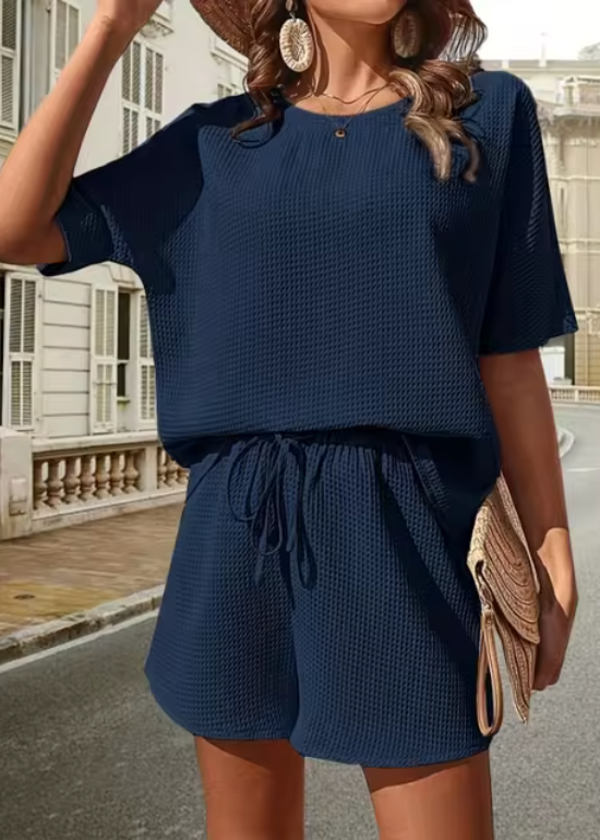 Nicole | Ensemble deux pièces léger à texture gaufrée