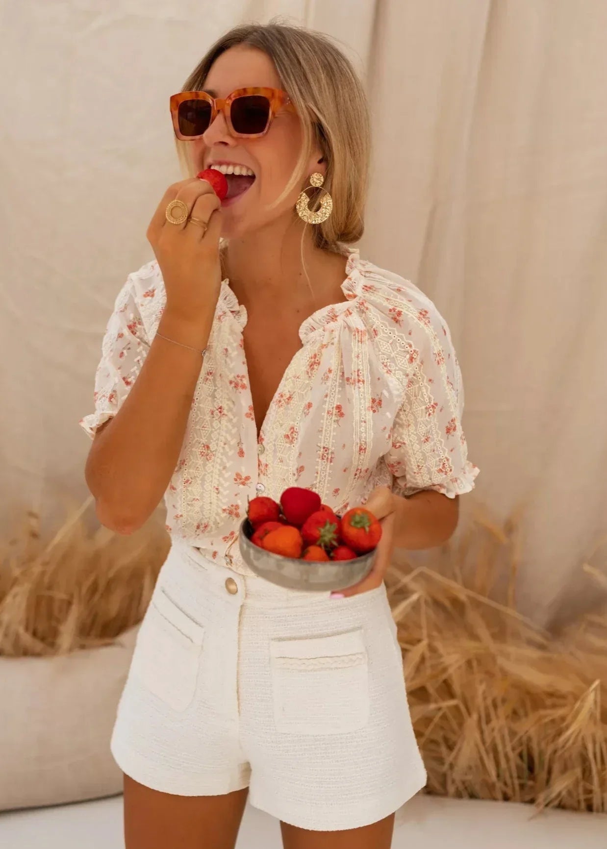 Chloé | Blouse Fleurie au Charme Estival