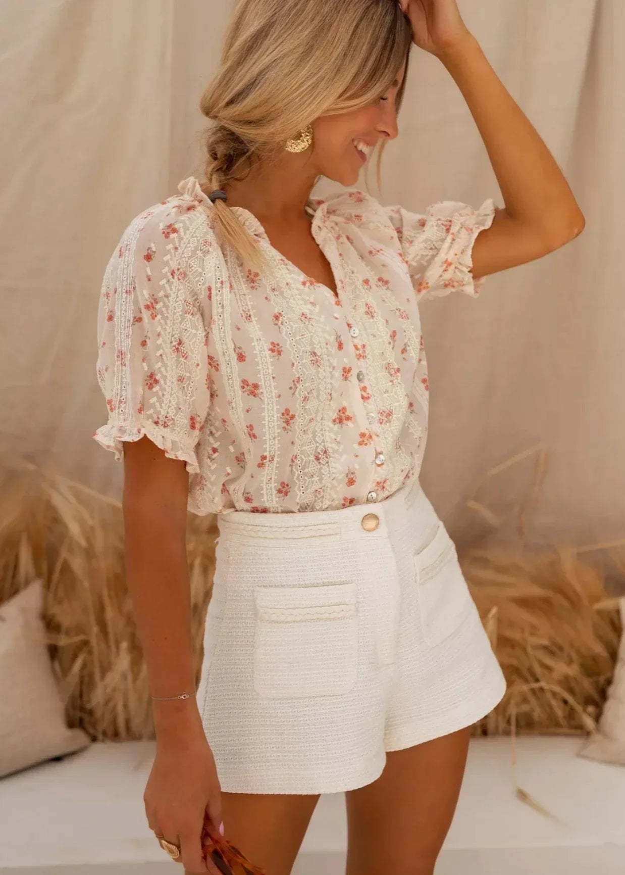Chloé | Blouse Fleurie au Charme Estival