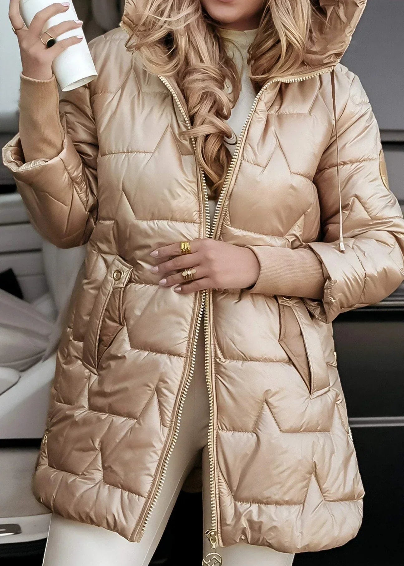 Mira | Manteau d’hiver élégant à capxuche