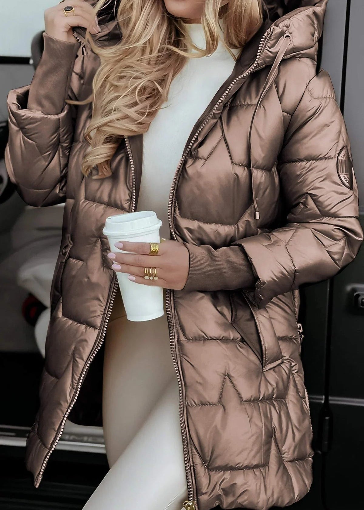 Mira | Manteau d’hiver élégant à capxuche