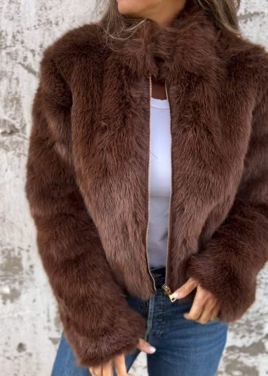 Zina | Veste en fausse fourrure