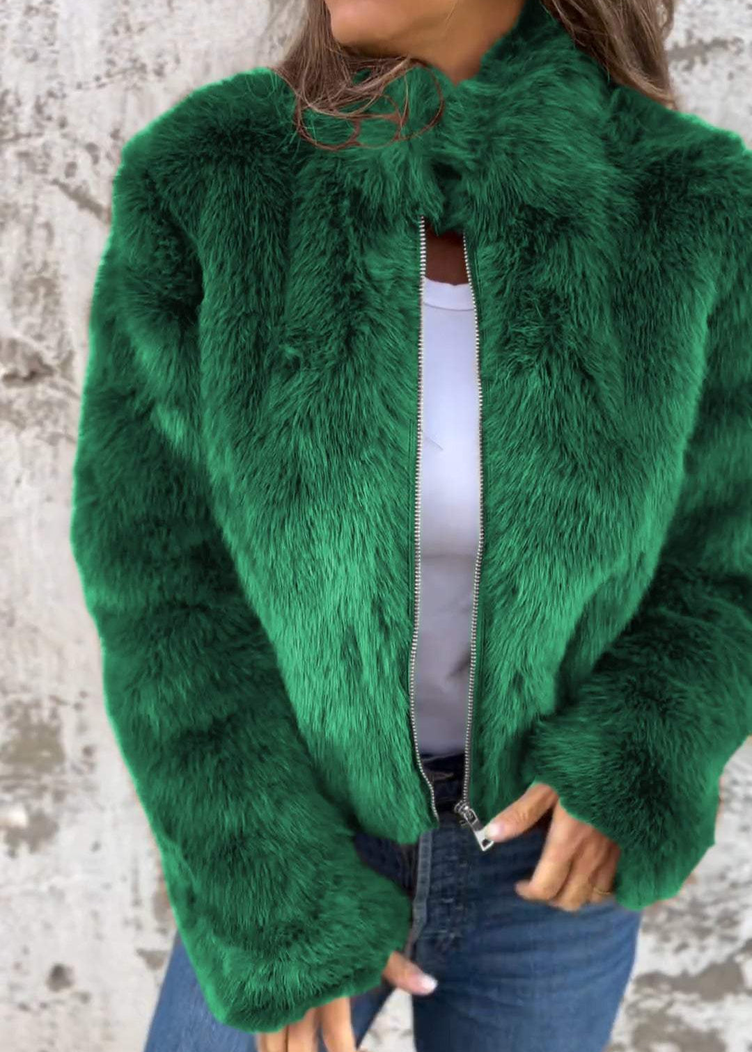 Zina | Veste en fausse fourrure