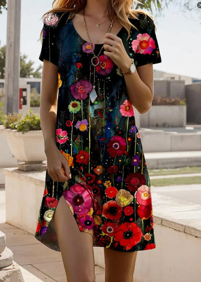 Margot | Robe Courte Imprimée Tendance
