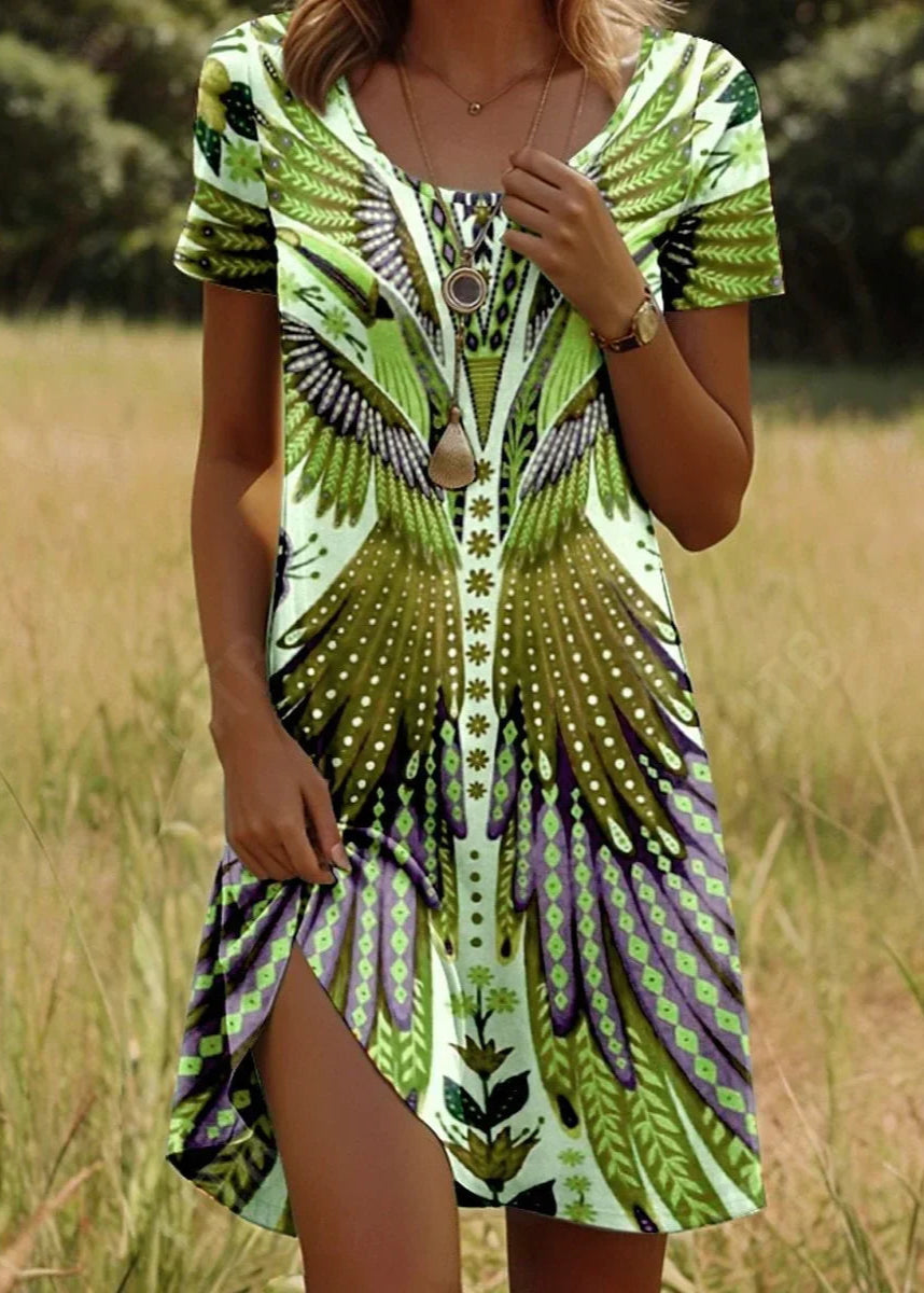 Margot | Robe Courte Imprimée Tendance