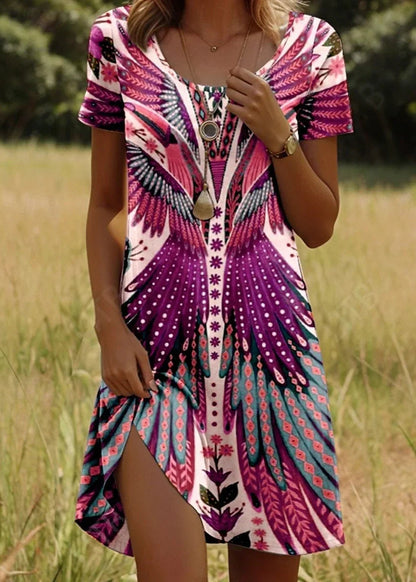 Margot | Robe Courte Imprimée Tendance