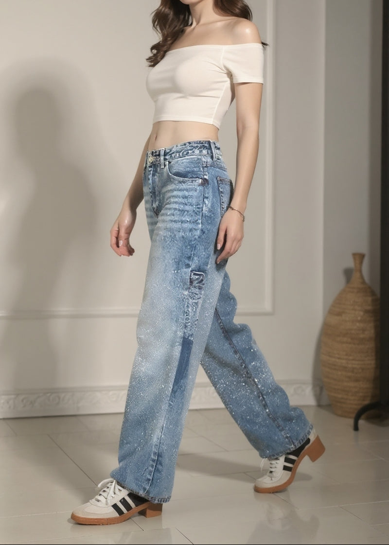 Nica | Pantalon Femme en Denim Confortable et Tendance