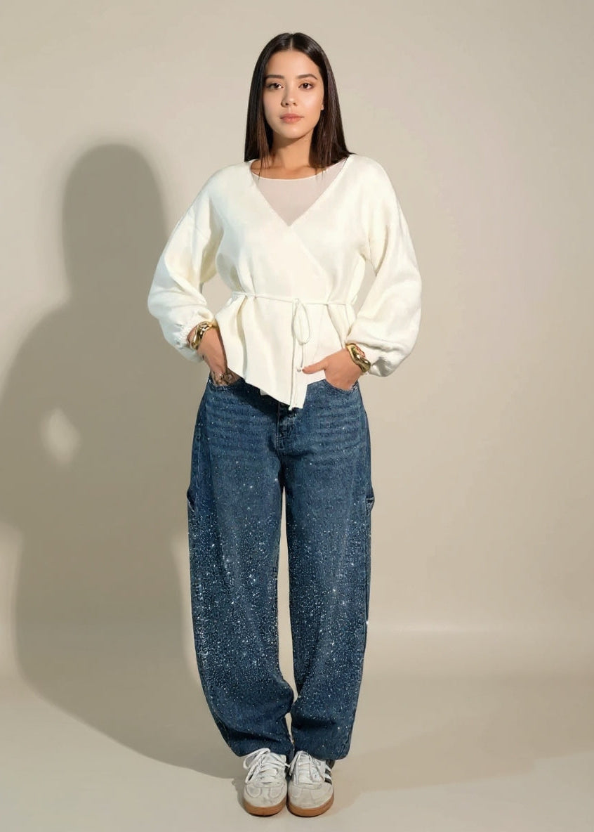 Nica | Pantalon Femme en Denim Confortable et Tendance