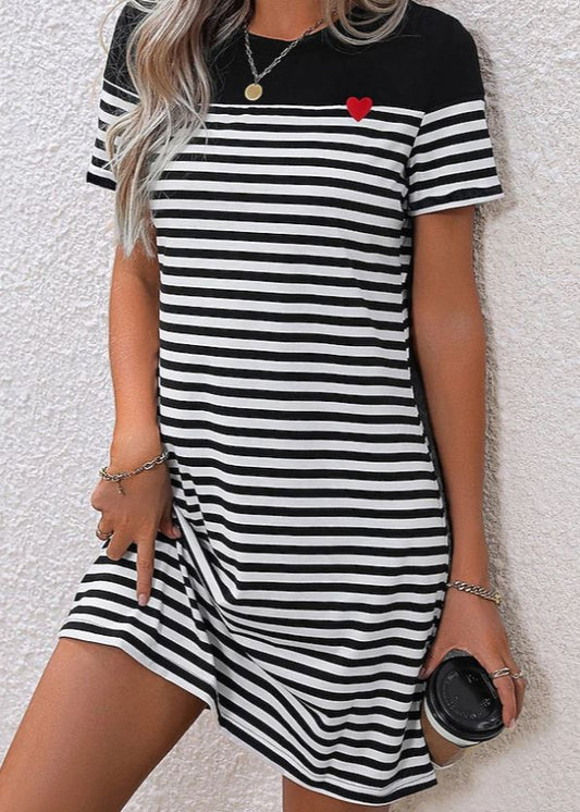 Lena | Robe Décontractée Rayée