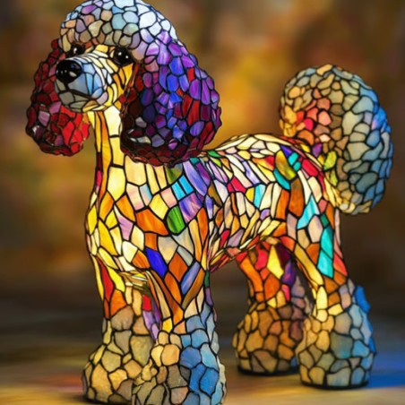 Lampe Caniche sur pied