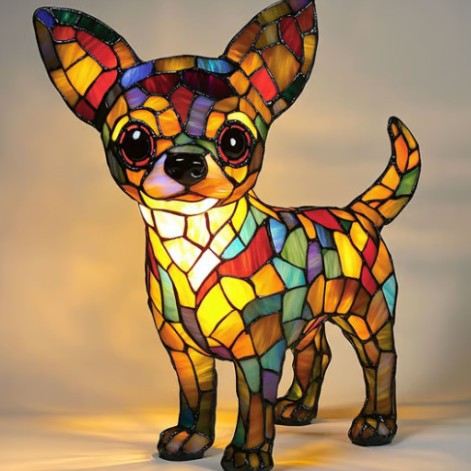 Lampe Chihuahua sur pied