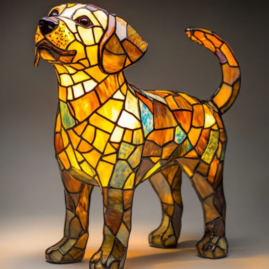 Lampe Labrador sur pied