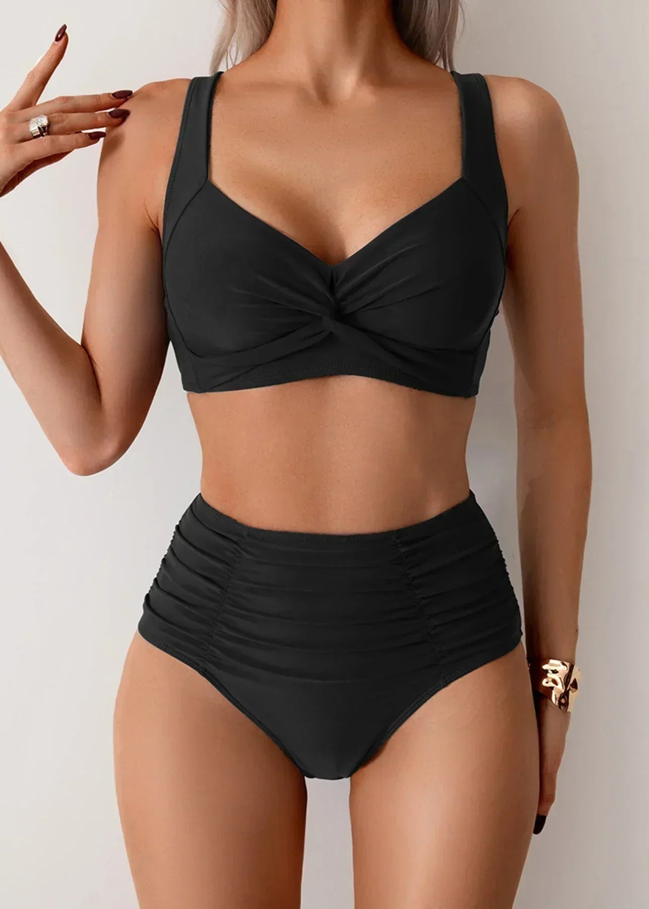 Zoë | Maillot de bain intemporel à taille haute