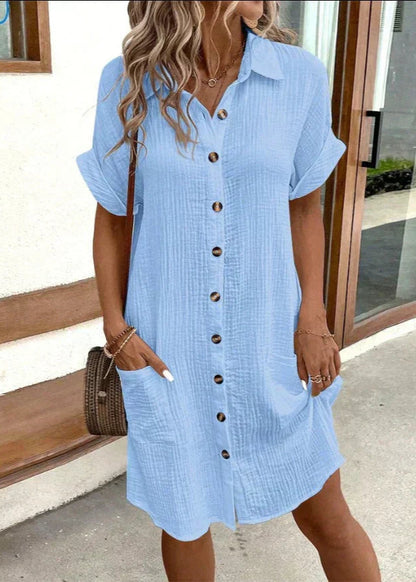 Macy | Robe chemise en coton