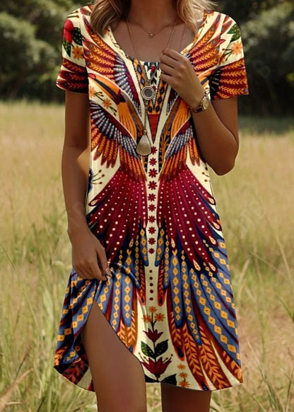 Margot | Robe Courte Imprimée Tendance