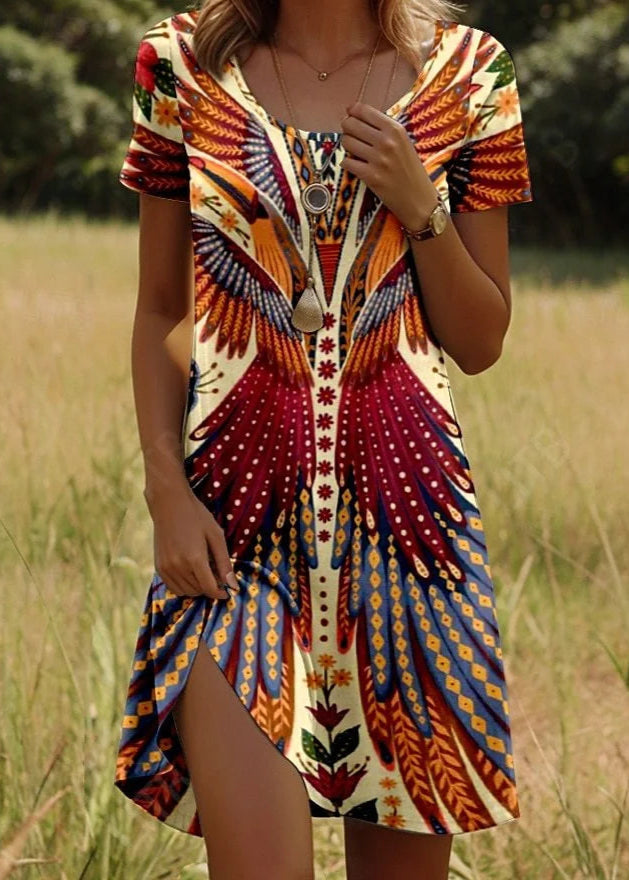 Margot | Robe Courte Imprimée Tendance