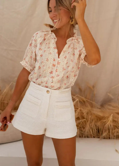 Chloé | Blouse Fleurie au Charme Estival