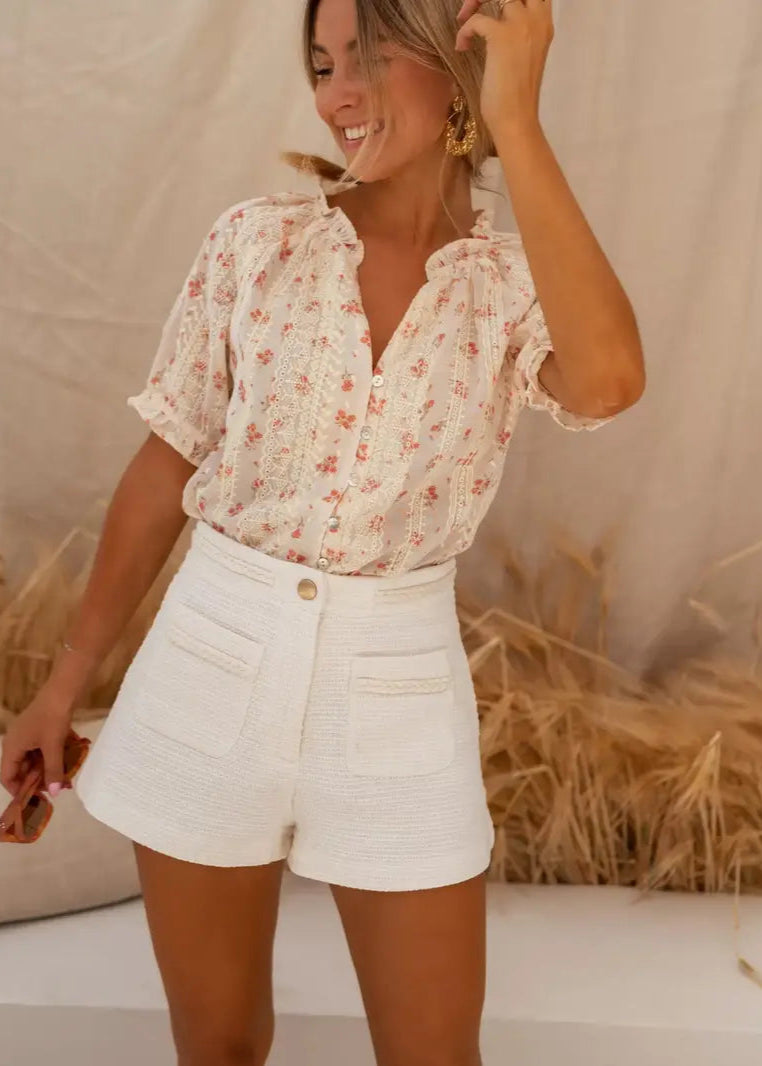 Chloé | Blouse Fleurie au Charme Estival