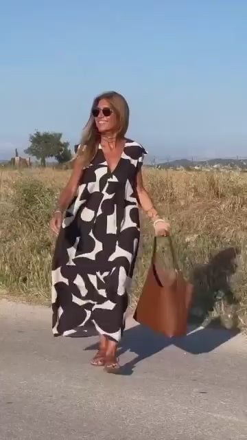 Valérie | Robe fluide à col V